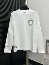 chrome hearts t-shirt manches longues pour unisexe s_1266112